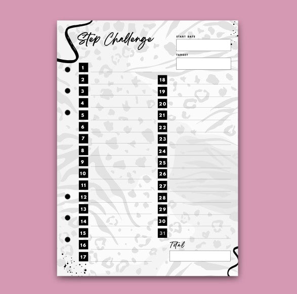 Step Counters A5 Organiser Inserts