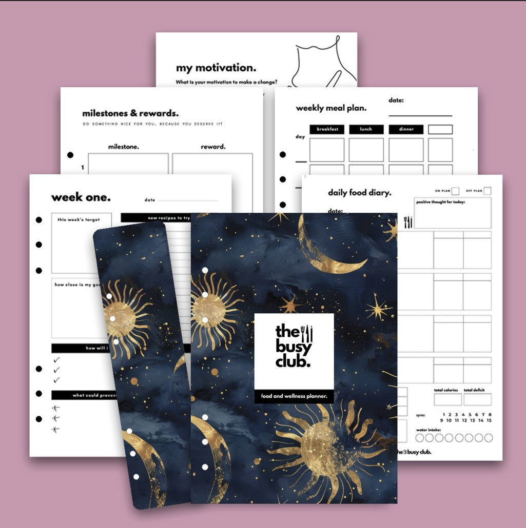 8 Week Food Diary Personal Planner Inserts - Sun