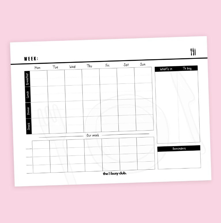 Weekly Family Meal Planner
