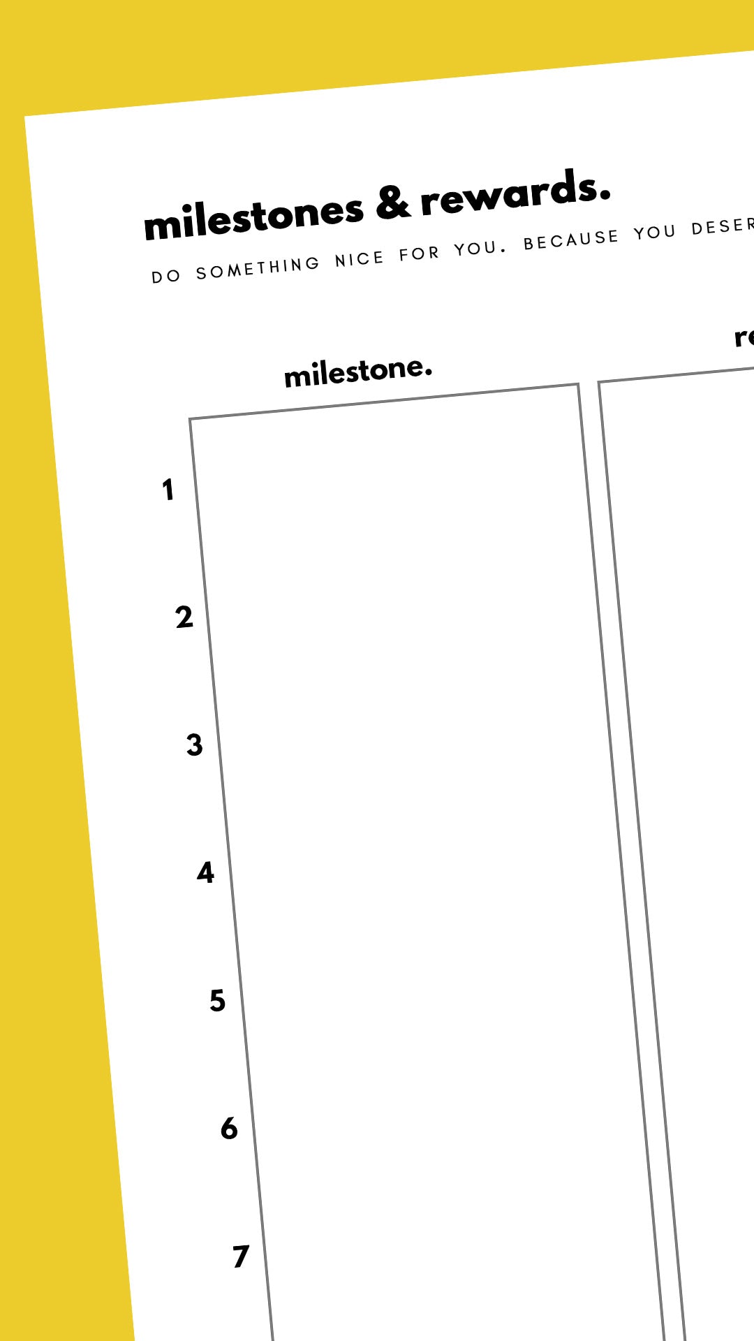 SAMPLE 'Ebony Twist’ 8 week weightloss planner