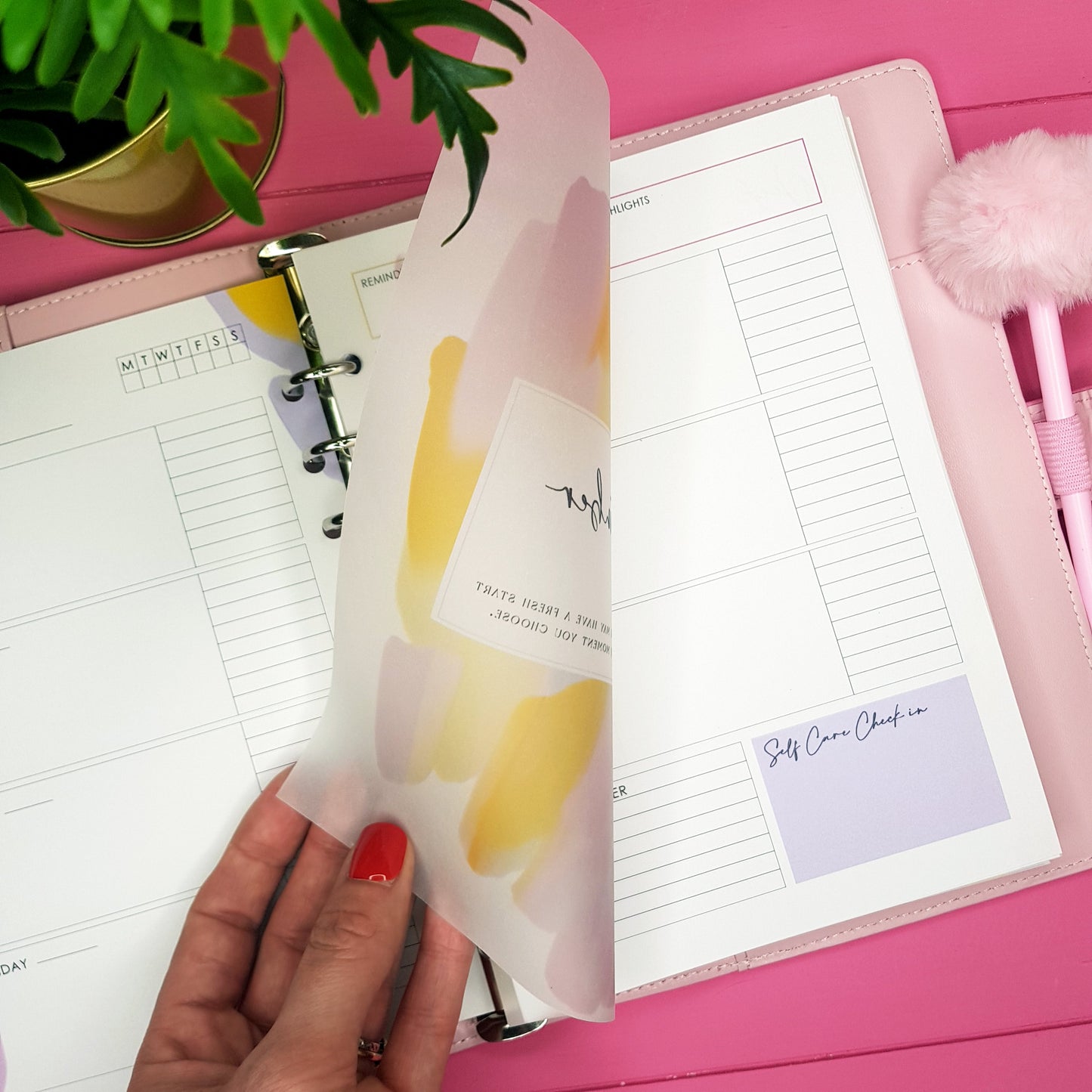 A5 Personal Planner Note Pages - Wild Thing