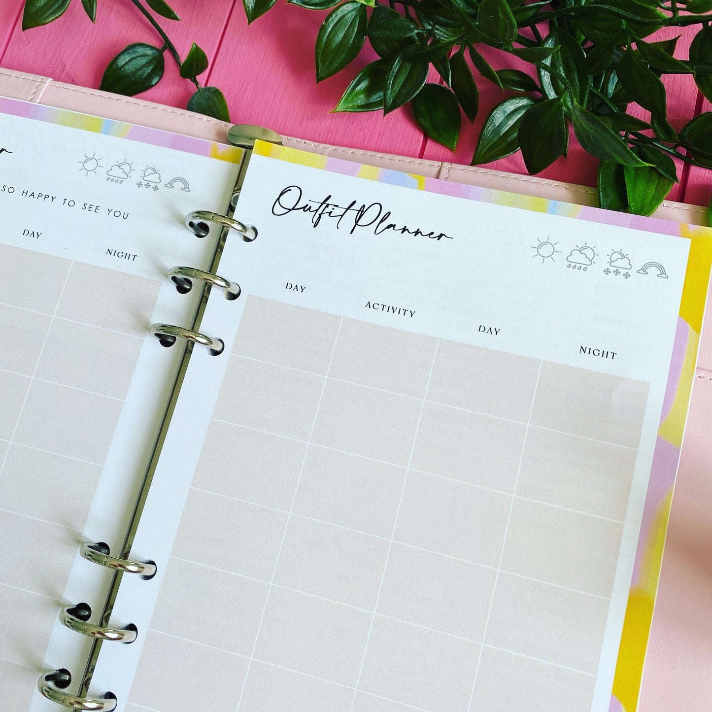 'Busy Holidaying' A5 'Blended Binder' Organiser Inserts