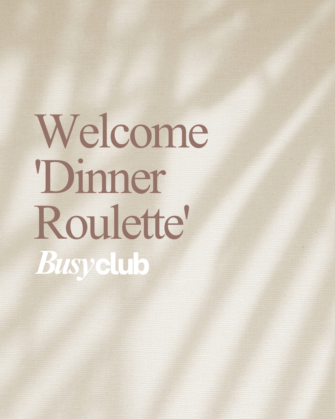Meal planning just changed...welcome 'Dinner Roulette'