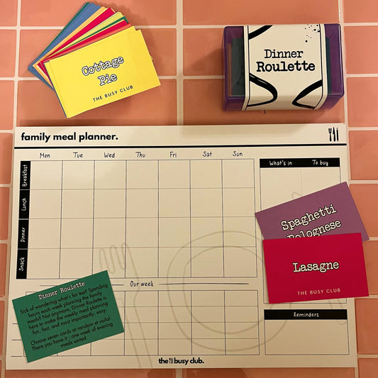 'Dinner Roulette' & Meal Planning Pad