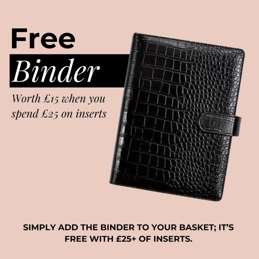 Croc A5 6 ring organiser