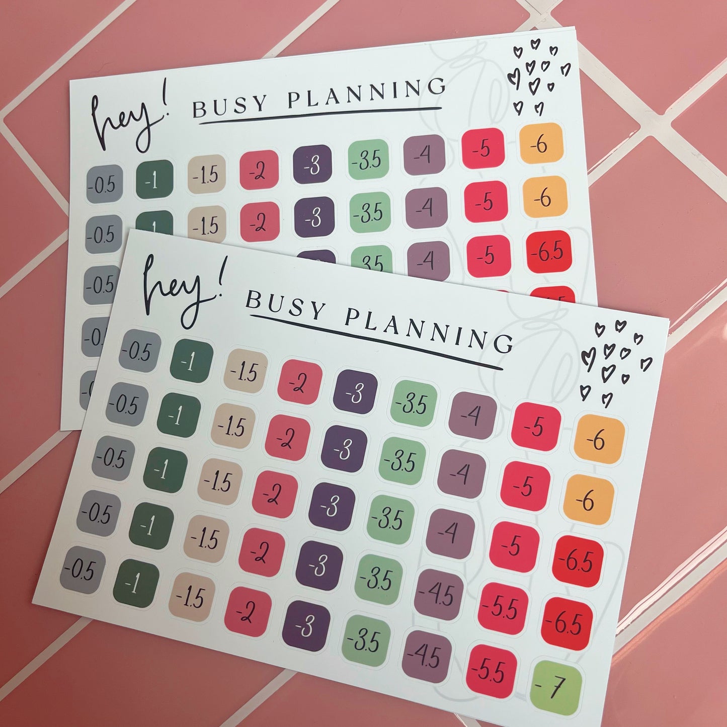 Weight Journey Sticker Sheets