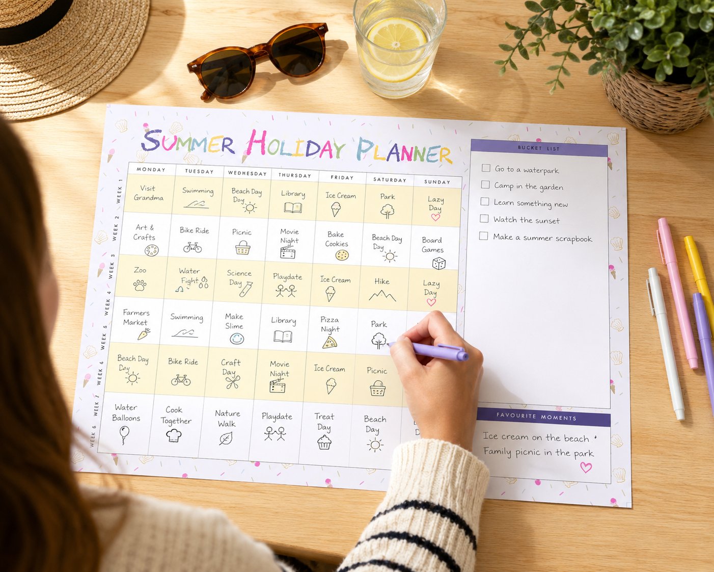 Summer Holiday Planner