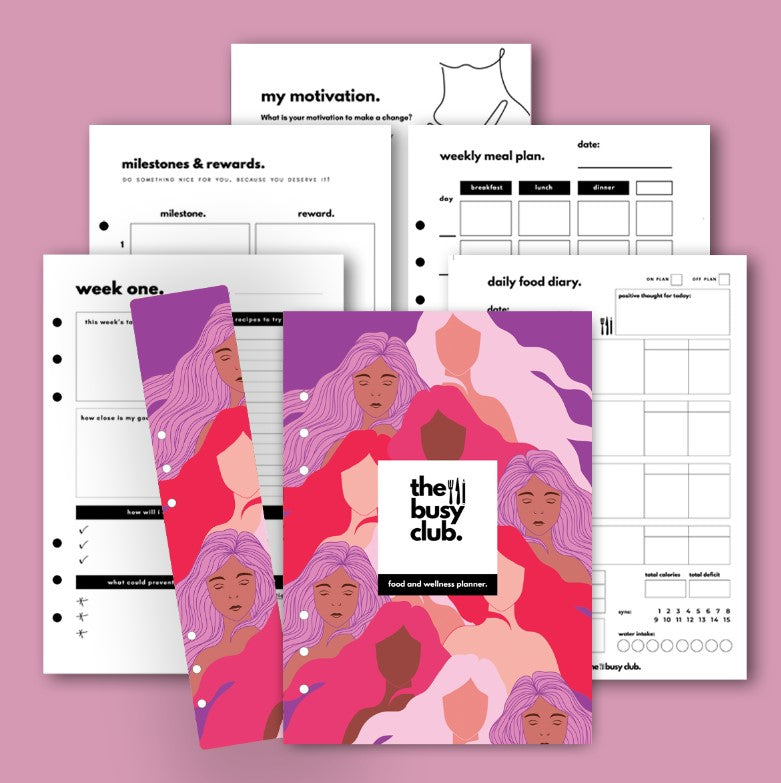 8 Week Food Diary Personal Planner Inserts - Goddess Aura