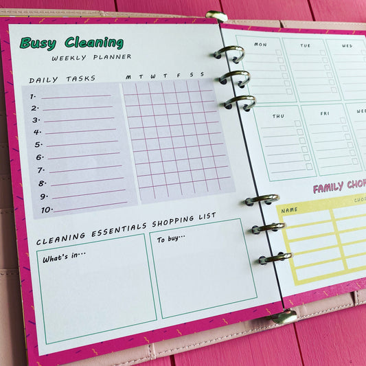 SAMPLE Busy Cleaning Binder 12 week inserts.