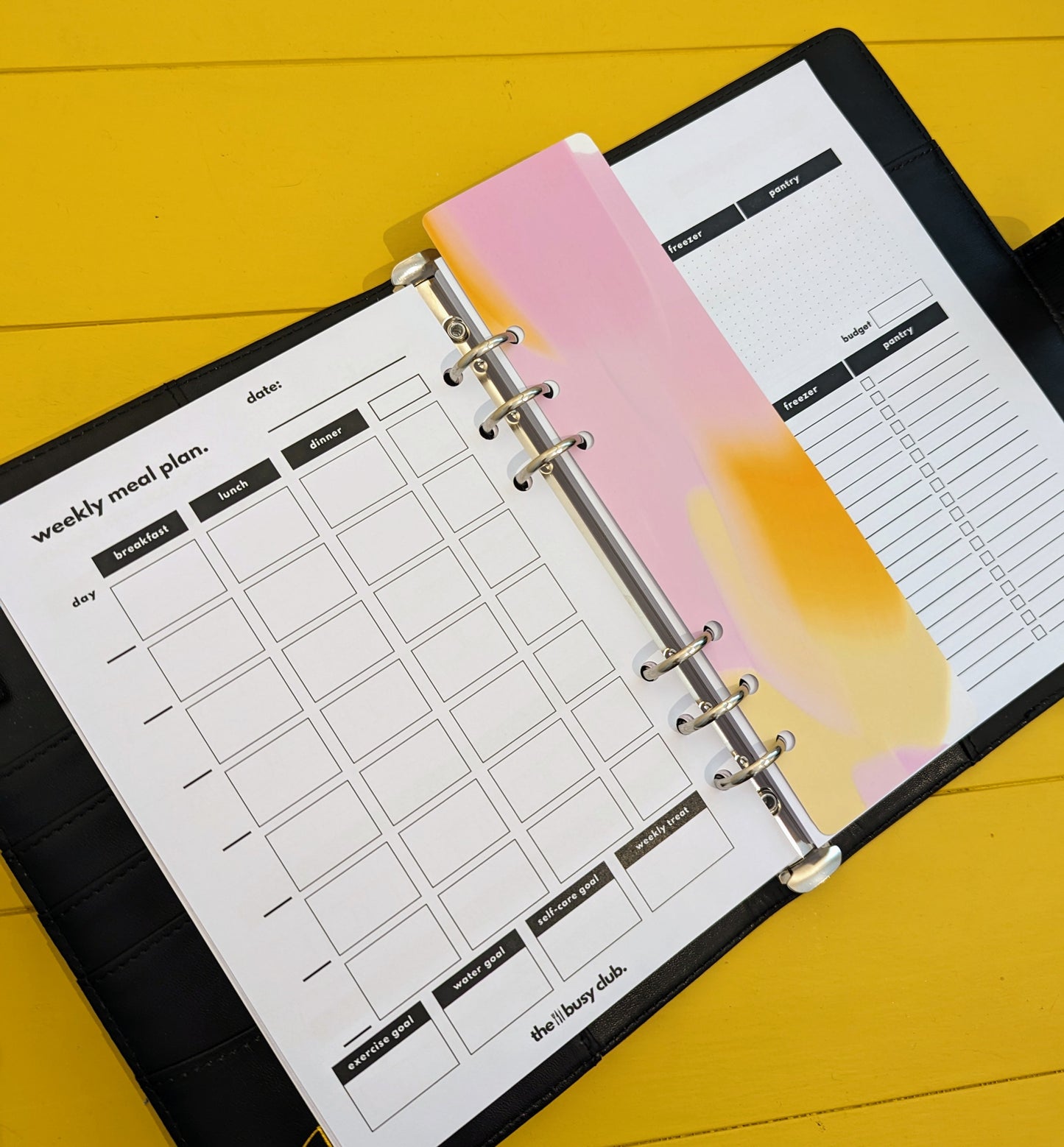 8 Week Food Diary Personal Planner Inserts - Pastel Dreams