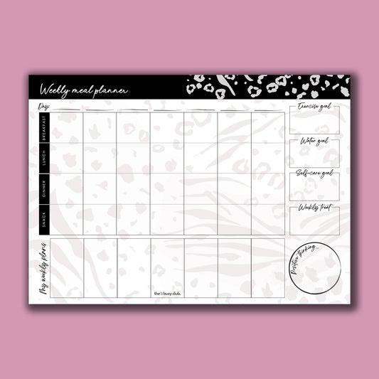 A4 Weekly Meal Planner Pad