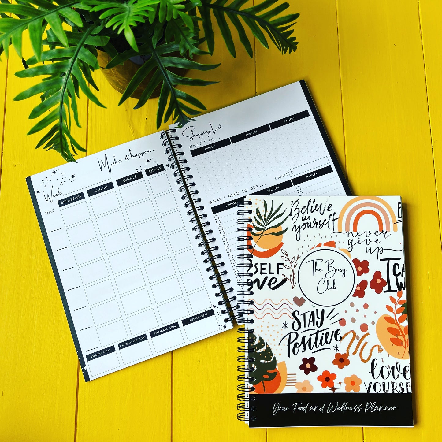 Boho Babe A5 Food & Wellness Planner (12-week weight loss planner)