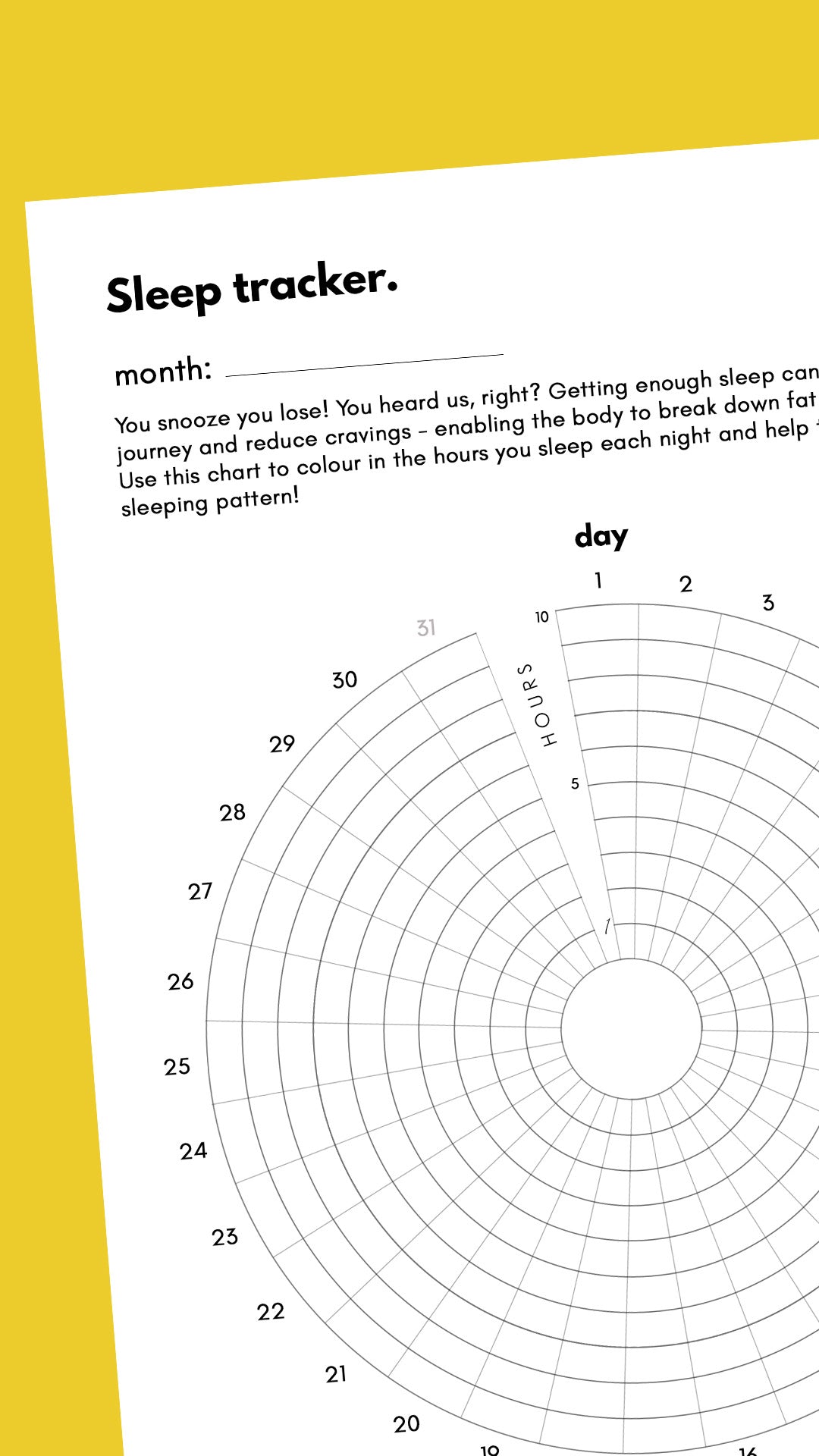 SAMPLE 'Ebony Twist’ 8 week weightloss planner