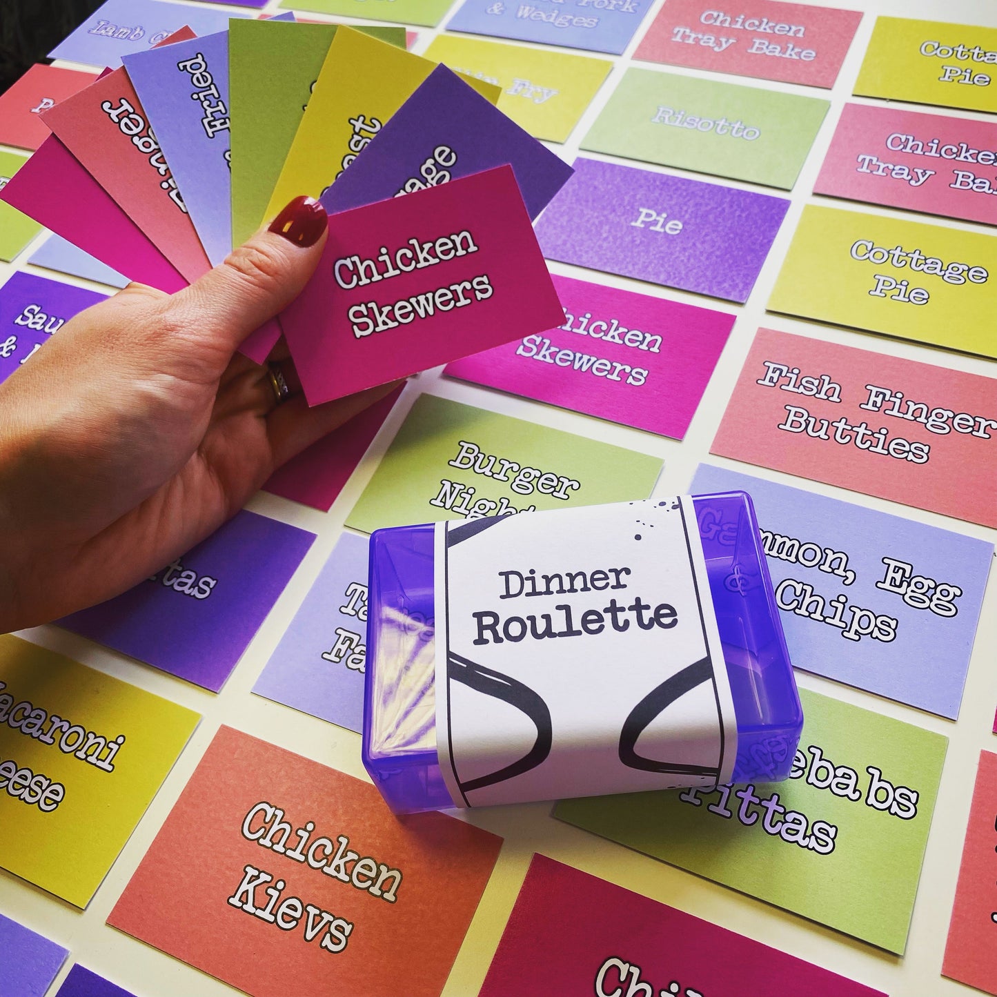 SAMPLE Dinner Card Roulette - Meal Planning Cards