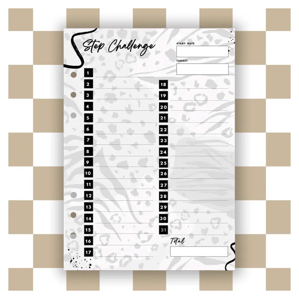 Step Counters A5 Organiser Inserts