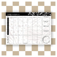 A4 Weekly Meal Planner Pad