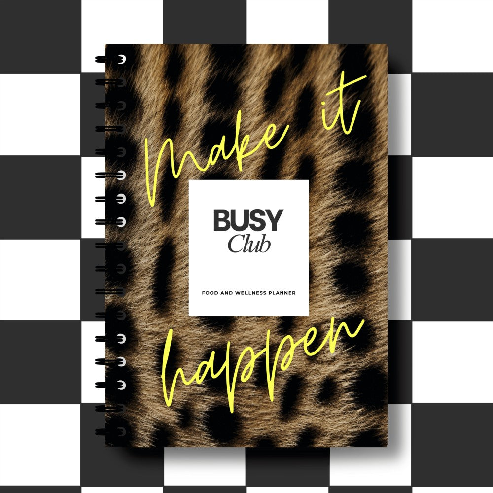 8 Week Food & Wellness Planner - Neon Leopard