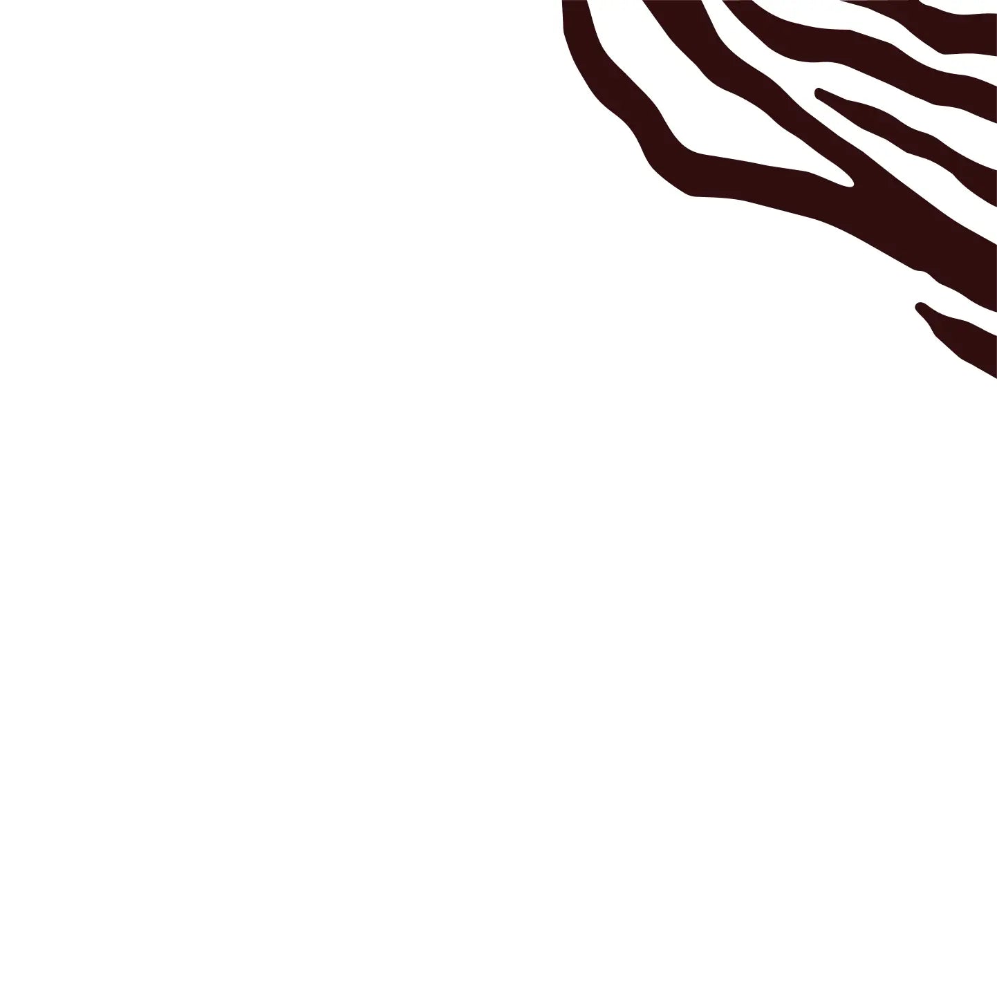 Brown abstract line design on a white background