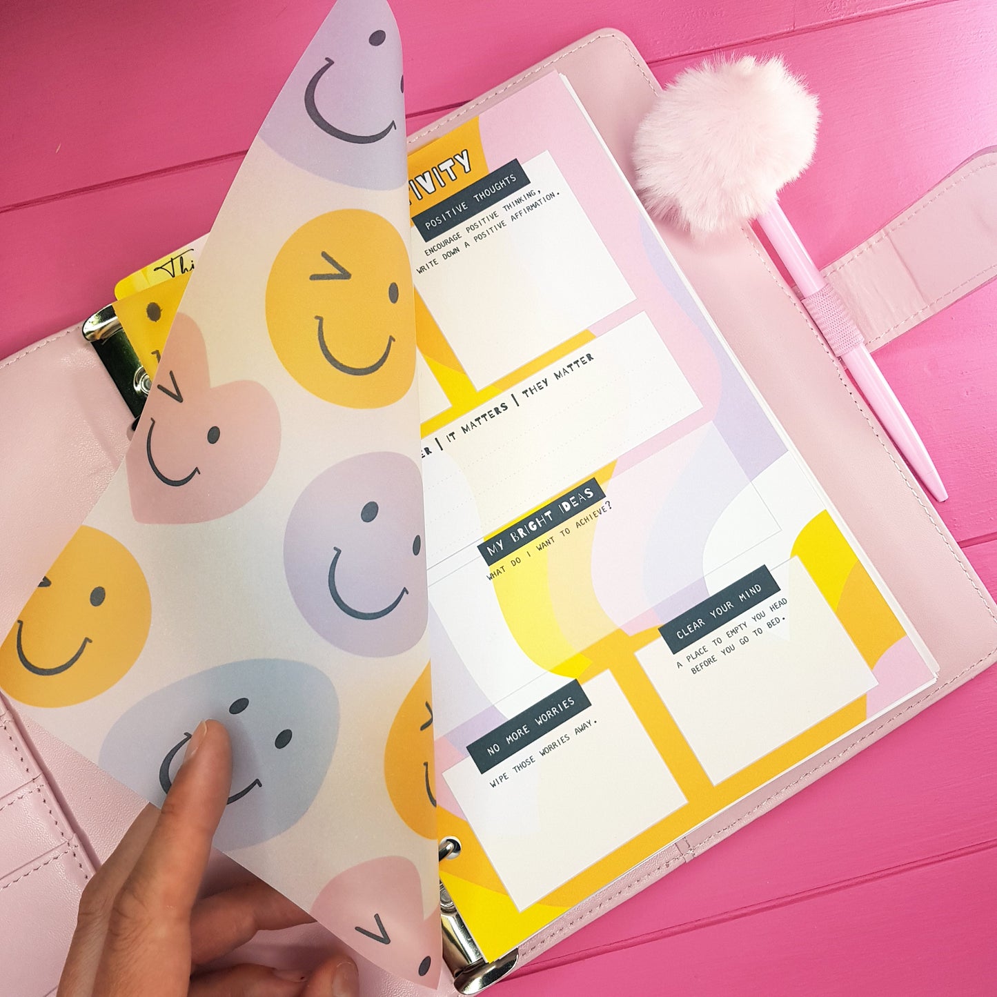 'Hello Positivity' Blended Binder Daily Inserts