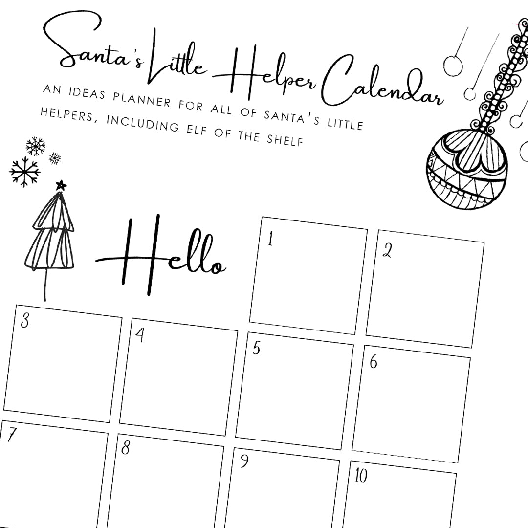 SAMPLE 'Dear Santa I can explain' Christmas Planner