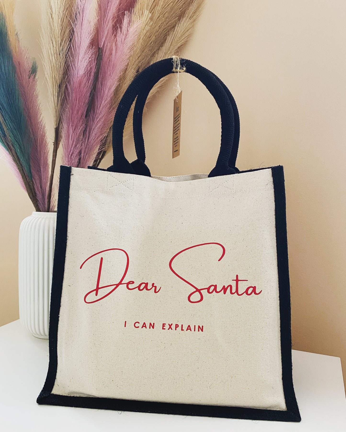 'Dear Santa' Jute bag